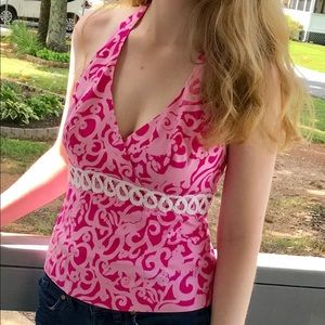 Lilly Pulitzer Tops - Lilly Pulitzer Pink Halter Top Lilly Pulitzer Tops - Lilly Pulitzer Pink Halter Top